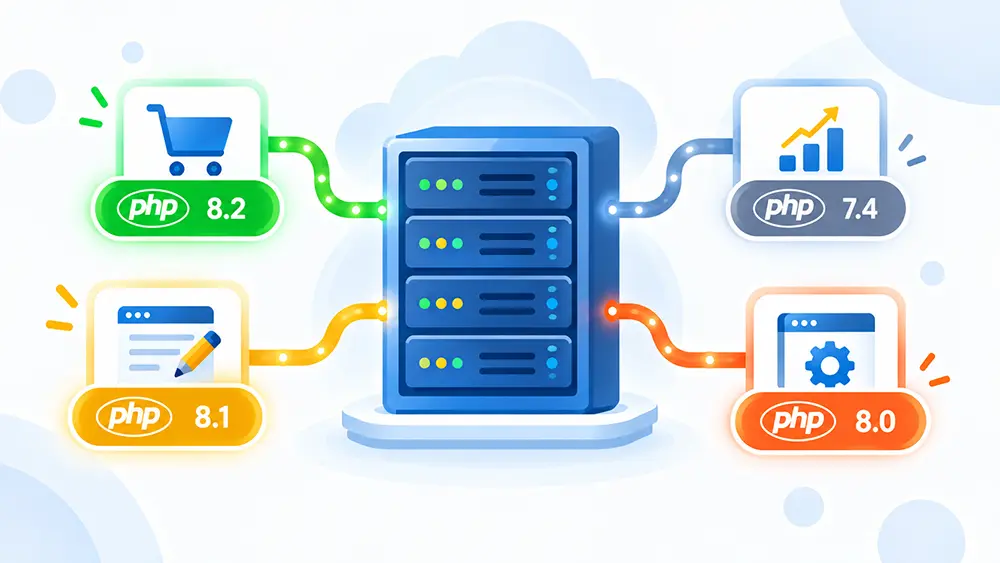 共用主機可以依網域分別設定 PHP 版本
